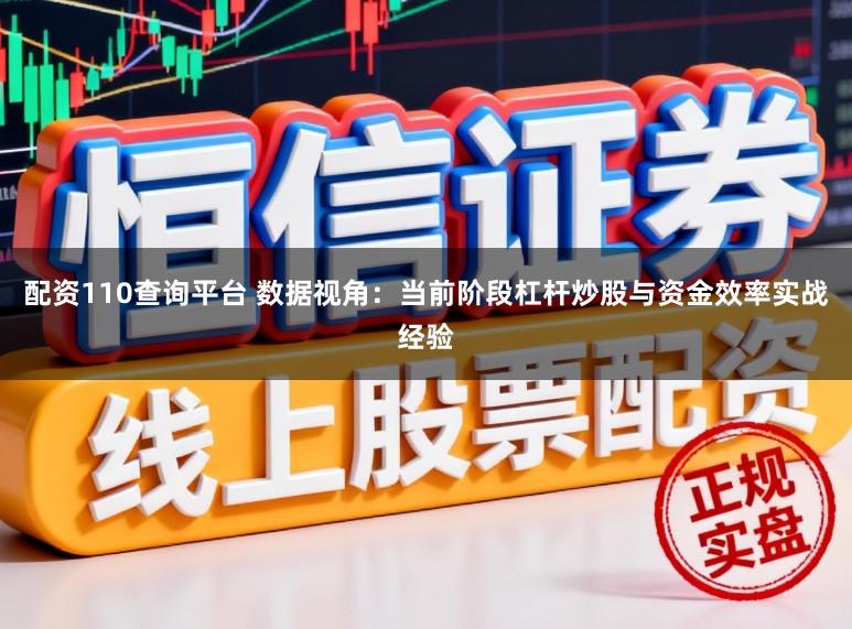 配资110查询平台 数据视角：当前阶段杠杆炒股与资金效率实战经验